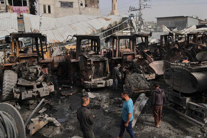 IDF destroys dozens of Gaza construction vehicles it says used for terror activities