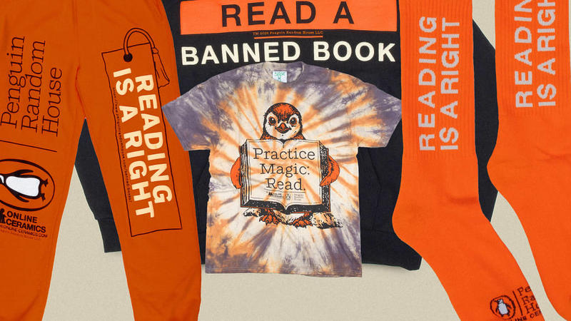 A cult clothier and iconic publishing house join forces to fight book bans
