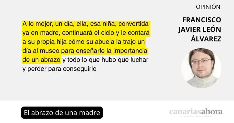 El abrazo de una madre
