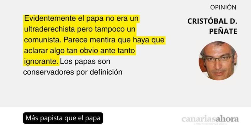Más papista que el papa