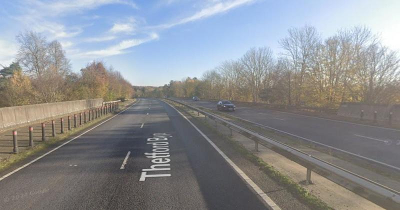 A11 closed as air ambulance attends crash