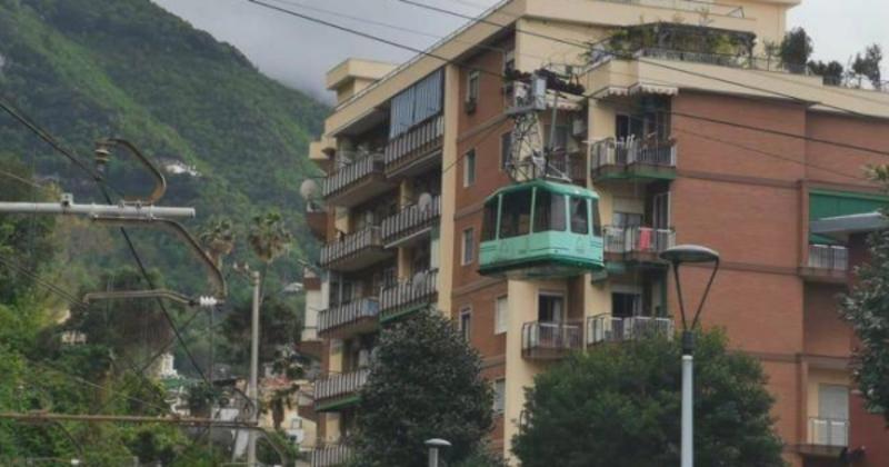 La funicolare del monte Faito e le Vele di Scampia