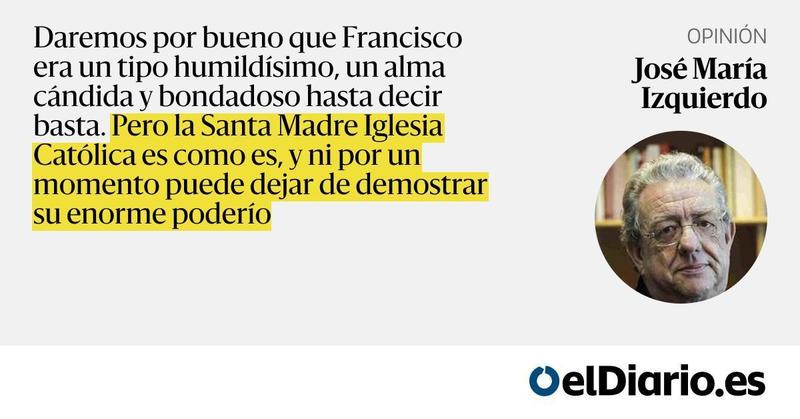 Mitras y cascos, qué menú tan indigesto