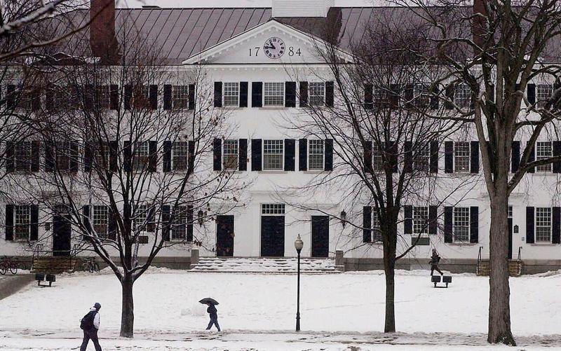 Red paint smattered on Dartmouth building in protest against Israel