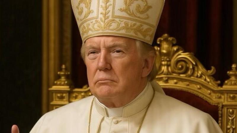 Donald Trump publica en redes sociales una foto vestido de papa