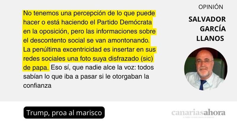 Trump, proa al marisco