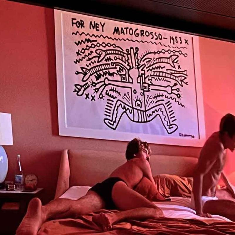 Quadro furtado de Keith Haring ‘reaparece’ no filme sobre Ney Matogrosso
