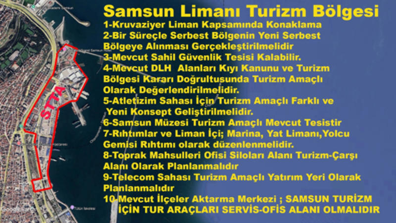 Samsun'un geleceği için liman Turizm Bölgesi İlan edilmelidir