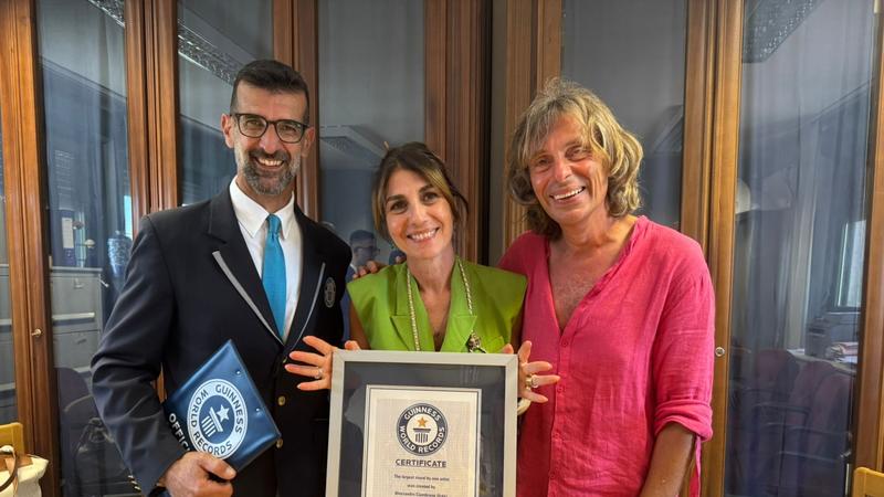 Alessandro Ciambrone entra nel Guinness: suoÂ il murale piÃ¹ grandeÂ 