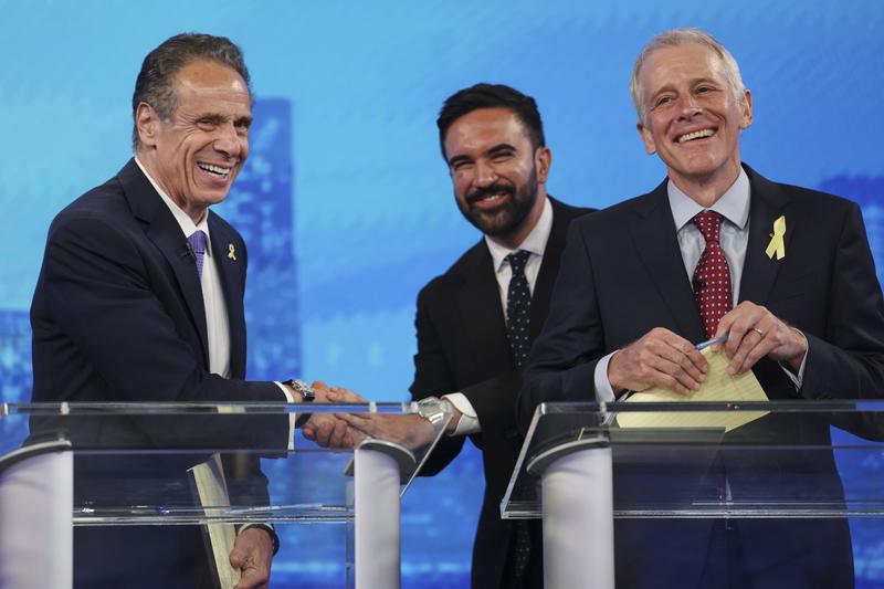 NYC mayoral candidates see who can promise more than upstart socialist Mamdani — while Cuomo ducks and dodges debate attacks