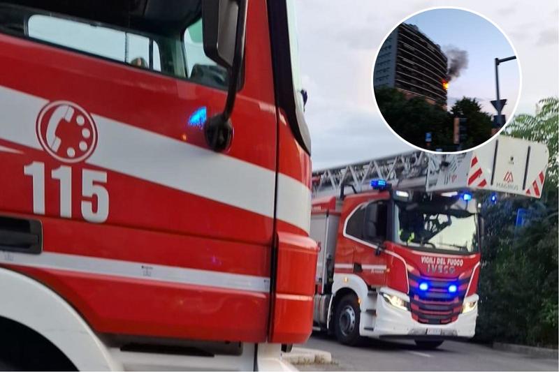 Pauroso incendio all’alba: a fuoco un appartamento in via Muggia, residenti evacuati