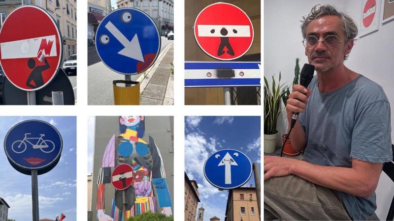 Livorno nuova capitale della street art? Clet accende il turismo urbano con una caccia al tesoro tra i cartelli stradali