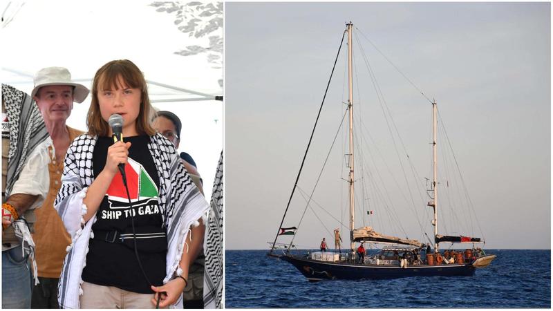 Israele vuole bloccare la nave con Greta Thunberg diretta a Gaza. Ma gli attivisti: “Avanti fino all’ultimo”