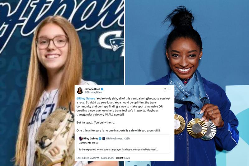 Simone Biles’ attack on Riley Gaines shows the hypocrisy of liberals’ supposed ‘be kind’ movement