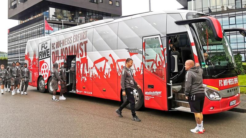 Rot-Weiß Erfurt: Auswärtsspiel fast an der polnischen Grenze?