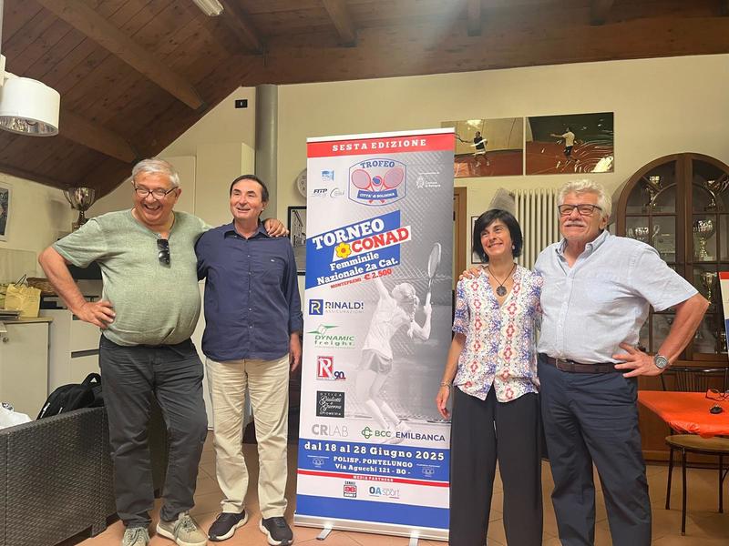 Circolo tennis Pontelungo, a Bologna scatta il torneo Conad
