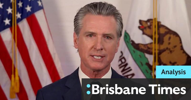 Gavin Newsom began his speech as a state governor. He ended it as a potential president