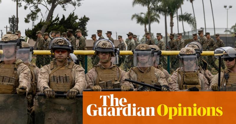Troops are now patrolling Los Angeles. This is a disaster waiting to happen