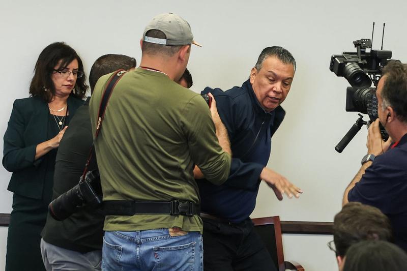 Democratic Senator Violently Dragged Out of Kristi Noem Presser
