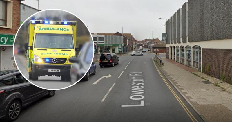 Person in hospital after three-vehicle crash in seaside town