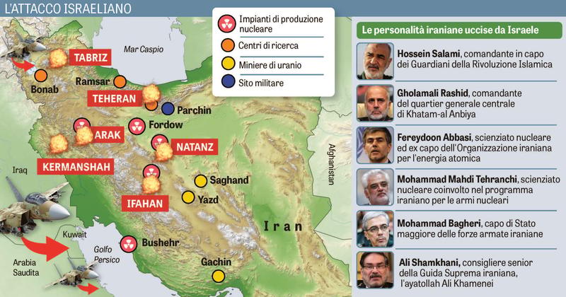 Israele porta la guerra nel cuore dell’Iran: base segreta di droni del Mossad