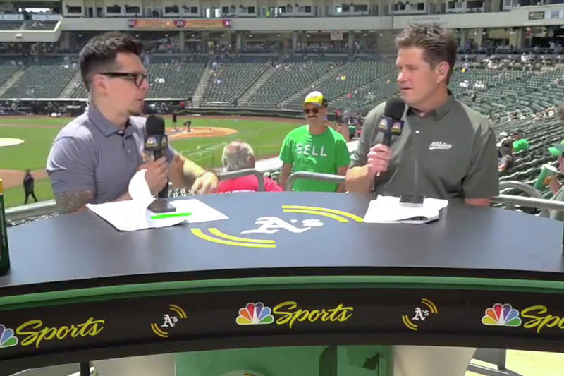 40-year-old teacher has been trolling the A's for months