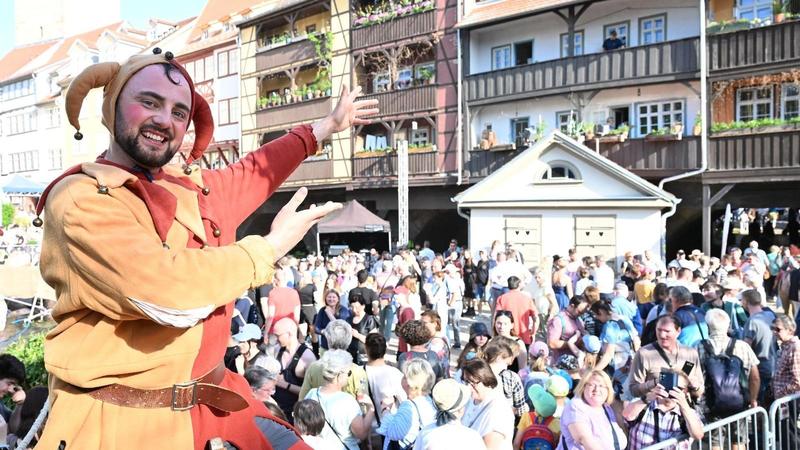 Krämerbrückenfest: Mit Eulenspiegel wird Eröffnung zum Balanceakt