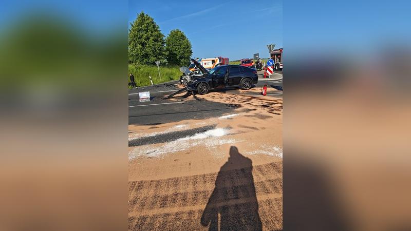 Schwerer Unfall auf der B 247 im Eichsfeld