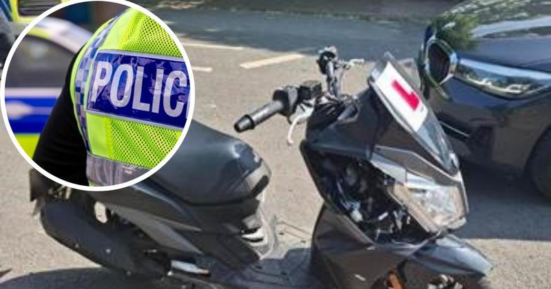 Two teens arrested after moped stolen