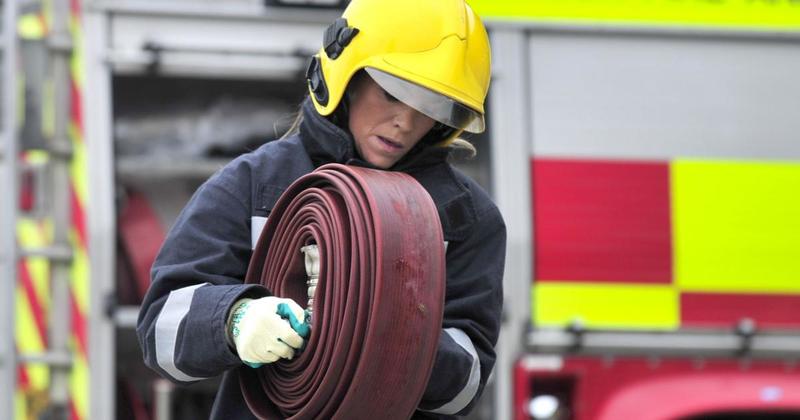 Fire rips through large area of forest