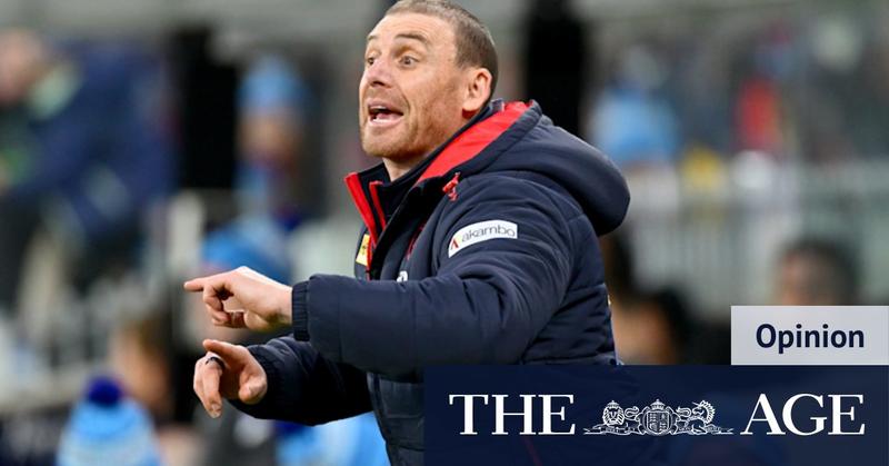 Good enough: Simon Goodwin’s done enough repairs to coach Demons next year