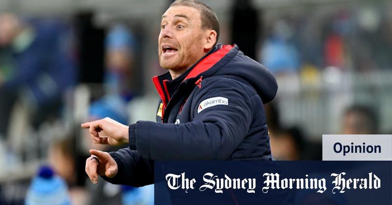 Good enough: Simon Goodwin’s done enough repairs to coach Demons next year