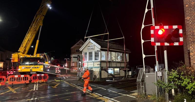 How a signal box was lifted and moved to its new home