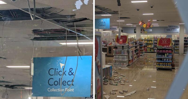 Pharmacy in city centre damaged by severe weather