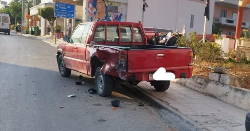Βρήκε το αγροτικό του τρακαρισμένο