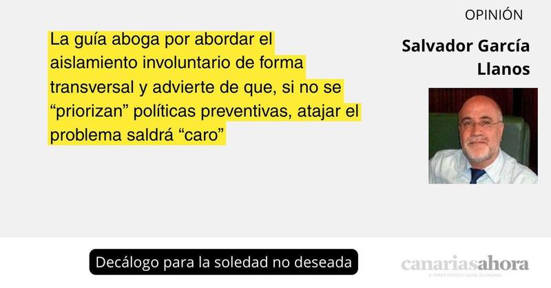 Decálogo para la soledad no deseada