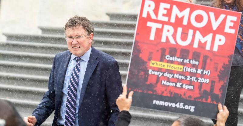 Trump Says He Will Campaign Against Rep. Thomas Massie