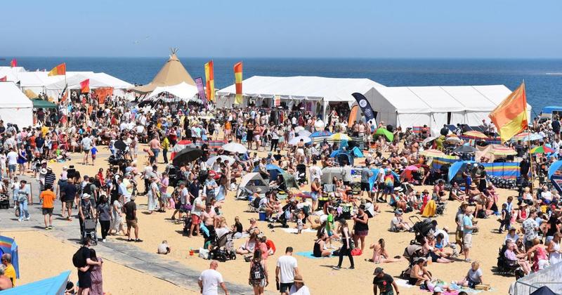Tens of thousands flock to town for 'magical' beach festival