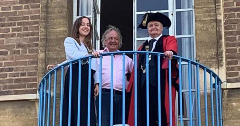Norfolk mayor meets German student on three-month city internship