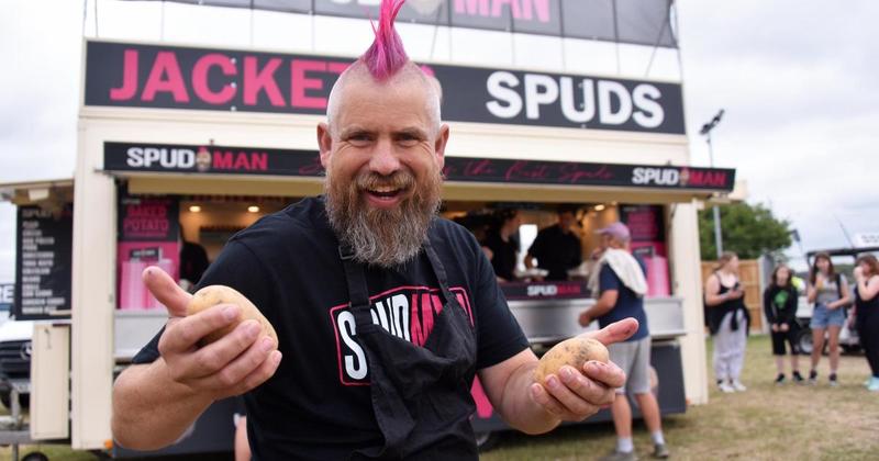 TikTok's Spudman arrives at Royal Norfolk Show...with 5,000 locally-grown potatoes