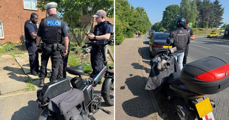 Three delivery drivers arrested and six e-bikes seized amid crackdown