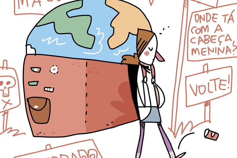 Juliana representa todas as mulheres que partiram sozinhas pelo mundo