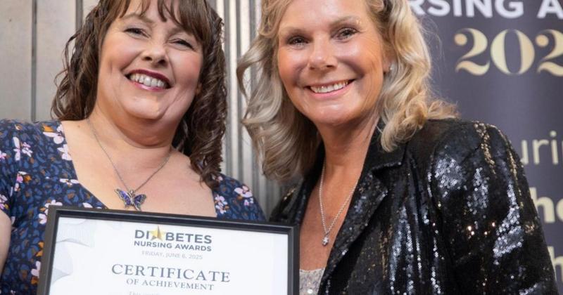 Nurse recognised at national awards for work raising diabetes awareness
