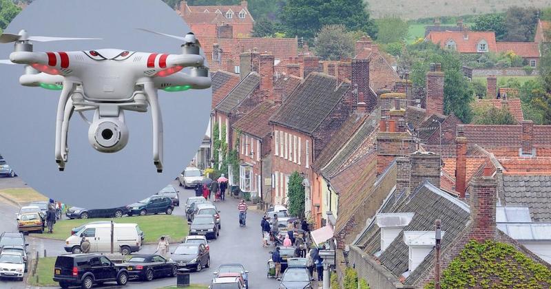 Locals in Norfolk's poshest village complain about 'nuisance' drone flights