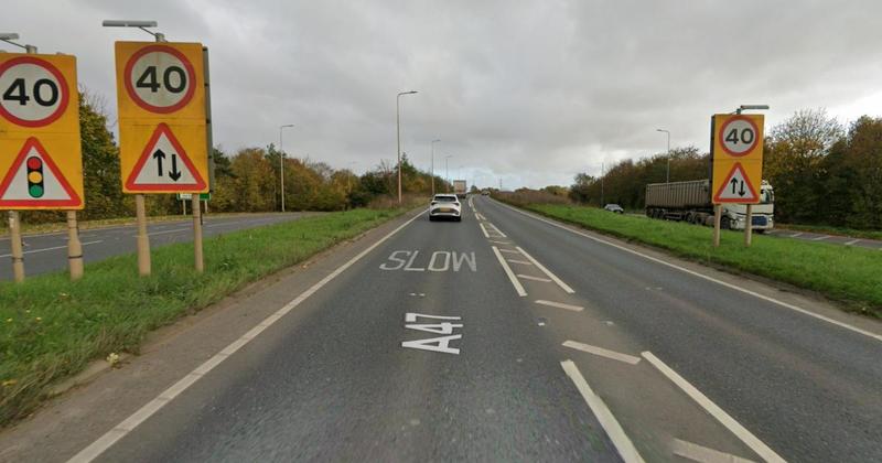 Drivers told to avoid part of A47 after four-vehicle crash