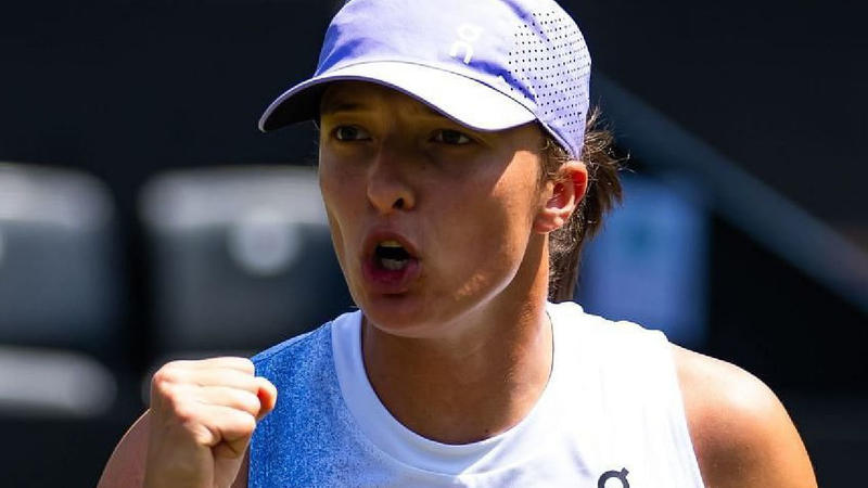 5-time Grand Slam champ Iga Swiatek reaches first WTA Tour grass-court final