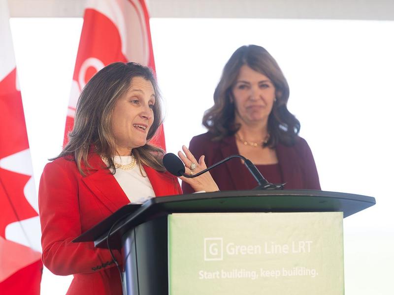 Bell: Smith, Freeland face off; Freeland says Team Carney loves Alberta