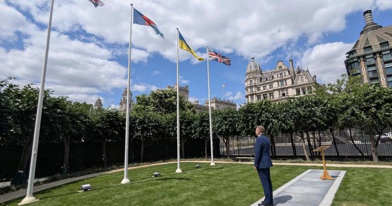 Armed Forces Week flag ceremony attended by Torfaen MP