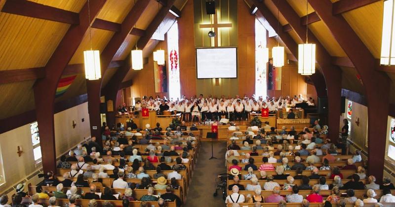United Church goers gather for anniversary celebration