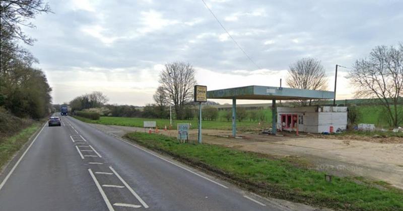 Former filling station to become an office block... complete with sauna